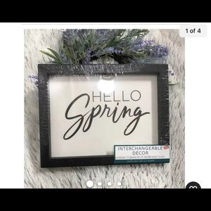 Hello interchangeable decor frame.